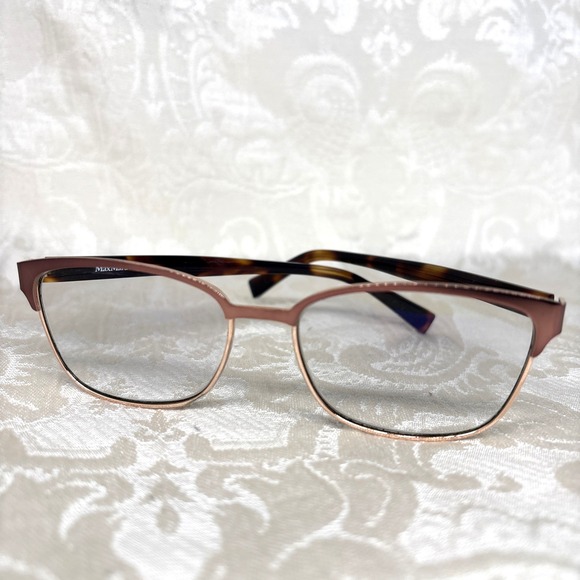 MaxMara Accessories - Max Mara Rose Gold Metal Optical Eyeglass Tortoise Frames ONLY MM1331 FG4 140